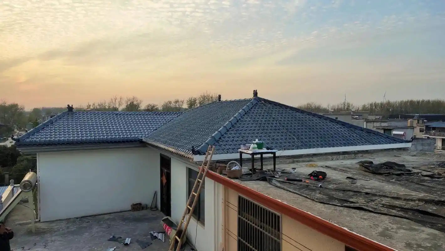 屋顶瓦片效果图 #完美收工 #质量 - 抖音