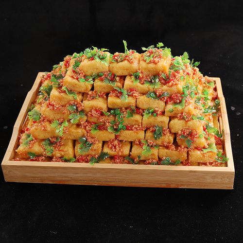 仿真菜品模型 仿真老长沙臭豆腐模型食品食物模型假菜道具文和友臭