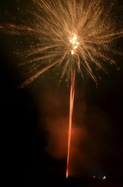 2019大年初一乡村烟花