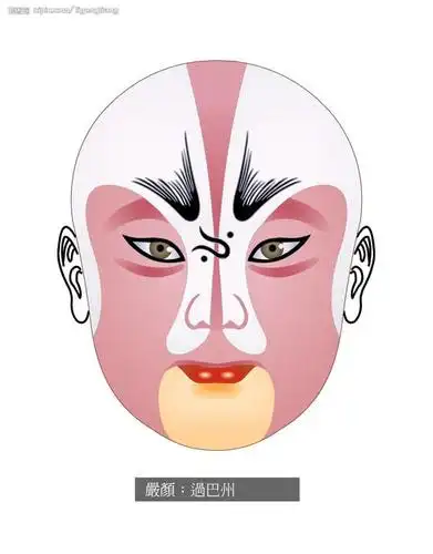 刘备脸谱图简笔画步骤