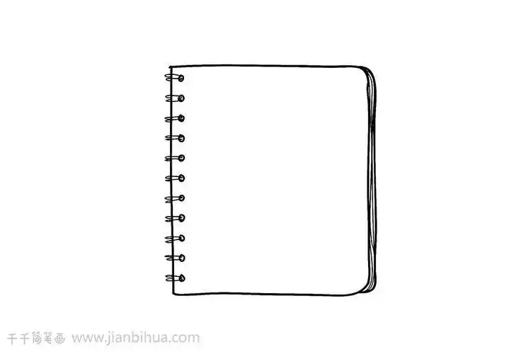 手绘日记模板 简笔画 第5张日记本样式简笔画小学生日记本封面简笔画