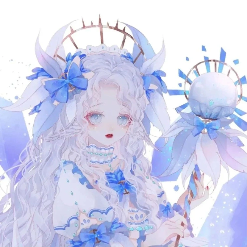 绝美蓝紫色头像|我爱这世间,但世间不如你