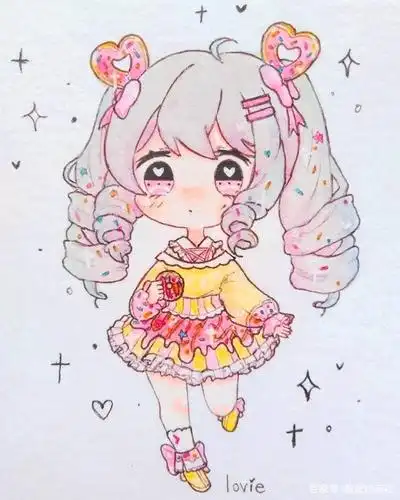 超萌的动漫q版插画,都是乖乖女,一个比一个可爱