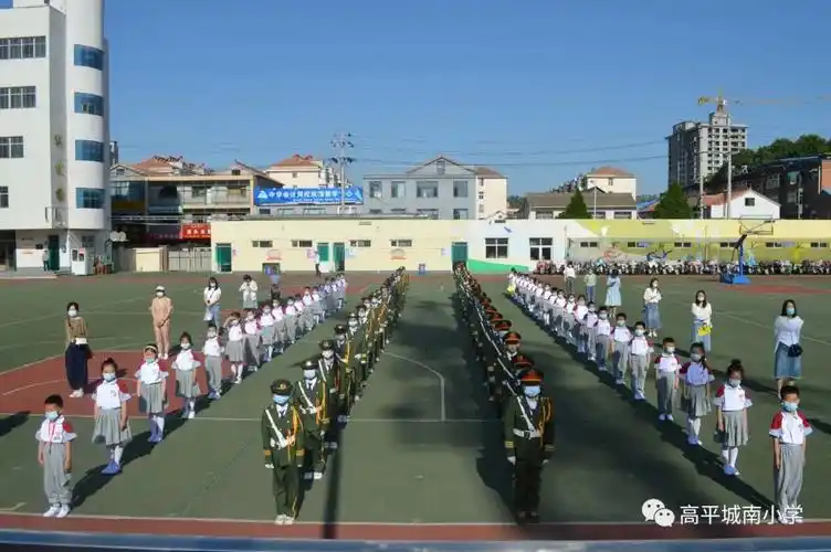 城南小学举行"红领巾心向党"主题入队仪式_高平市人民政府网