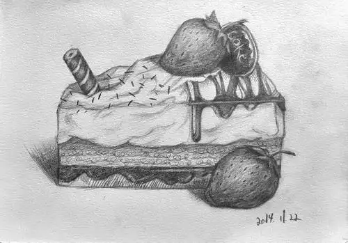 素描蛋糕