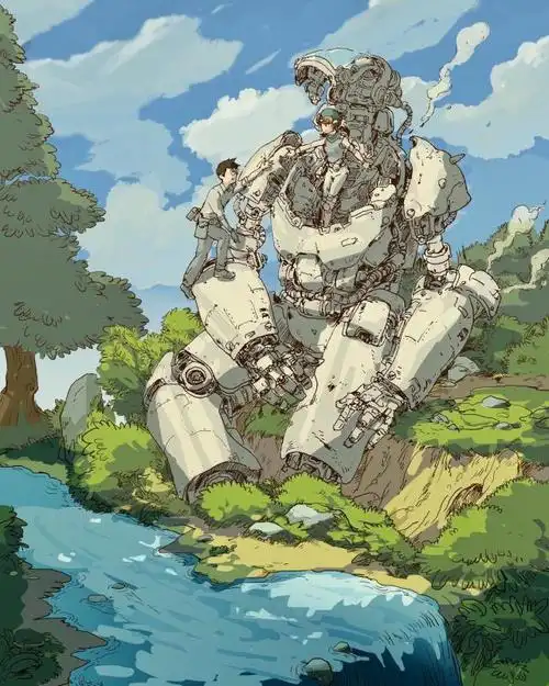 一组造型相当帅气的机甲机械插画作品欣赏!画技超强画面很动感!