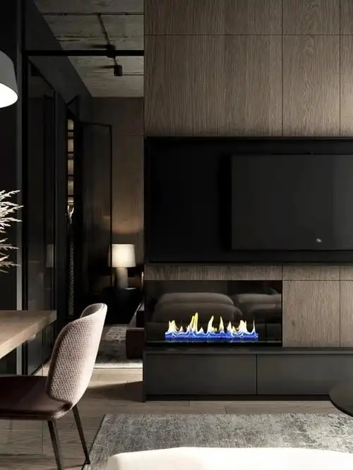 工业风搭配胡桃木,这样的设计低调奢华!