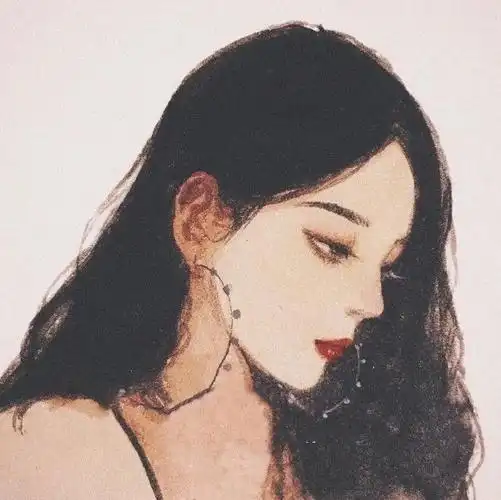 手绘女人侧脸头像唯美图片大全 手绘头像图片大全 -【爱个性】