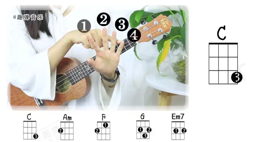 (入门版) 适合零基础和初学者学习 〔尤克里里ukulele弹唱教学〕_哔哩