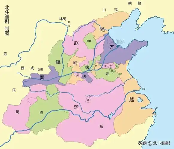 战国初期到秦国大一统领土变化