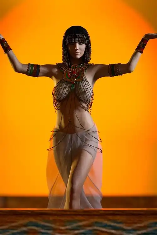 埃及女孩,姿势,装饰 5k