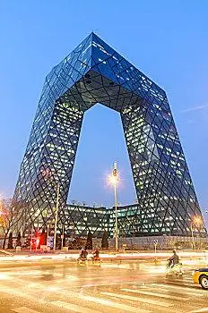 北京,中央电视台,著名,地标,建筑,中国