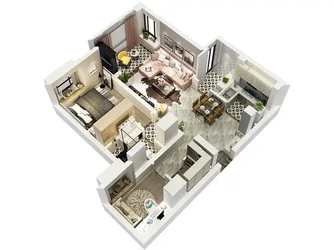 鸟瞰图鸟瞰图客餐厅客餐厅客餐厅客餐厅主卧主卧主卧推荐原创-空间