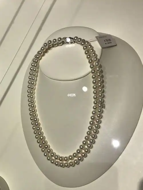 mikimoto双层珍珠项链串珠项链整珠项链