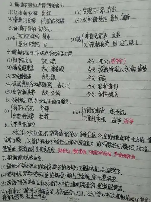 信阳市一中七年级语文组部分班级优秀作业展示