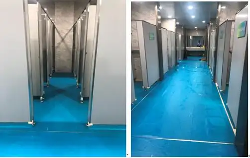 我为师生办实事丨游泳馆更衣室隔断加装防撞条