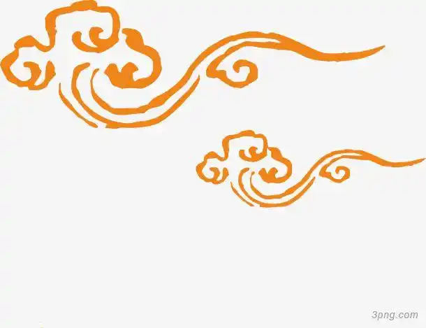 祥云古典祥云花纹云纹图腾金色祥云传统图案古典花纹花纹线稿如意云纹