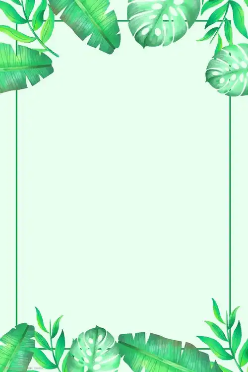 绿色清新夏日上新广告背景