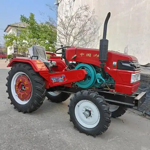 单缸35马力四轮拖拉机图片 矮架大棚王四轮旋耕机 四轮拖拉机厂家