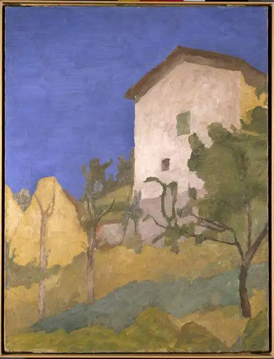 乔治·莫兰迪,《风景》,布面油画,61.7×46.