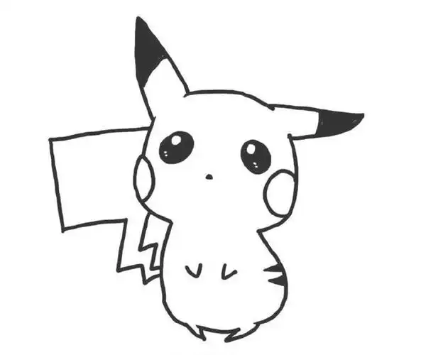 皮卡丘怎么画皮卡丘的简笔画画法步骤图解皮卡丘简笔画