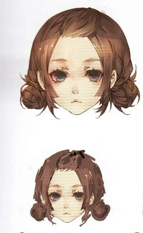 萌系可爱人物发型绘制― 阿蛊插画集【洛丽塔】