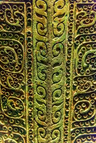 中国江苏南京博物院馆藏商代青铜兽面纹铙