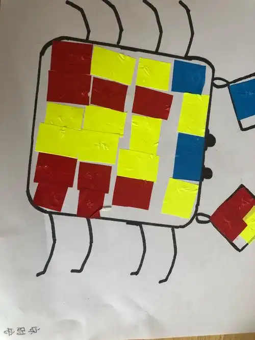 蒙德里安格子创意——小三班幼儿作品展