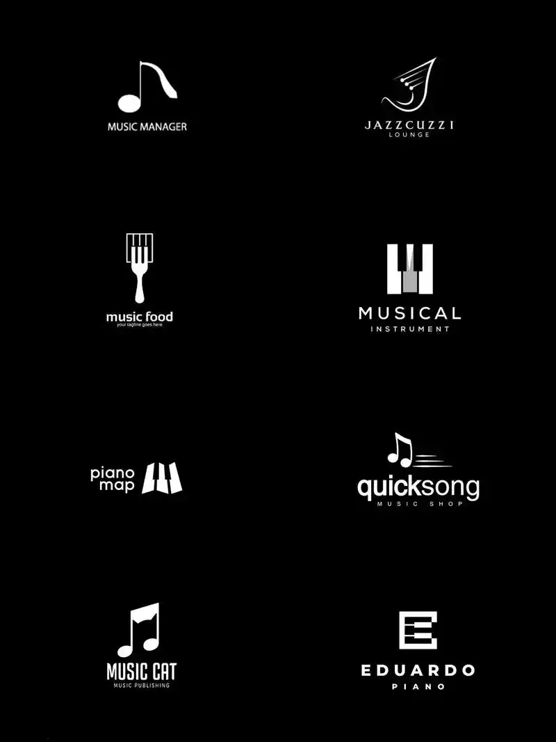 音乐元素logo设计!#图文掘金计划 #logo设计 #抖音 - 抖音