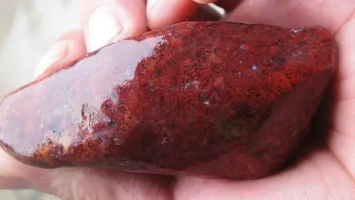 请问这是鸡血玛瑙冻石吗