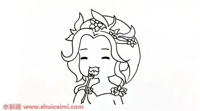 红夫人的简笔画