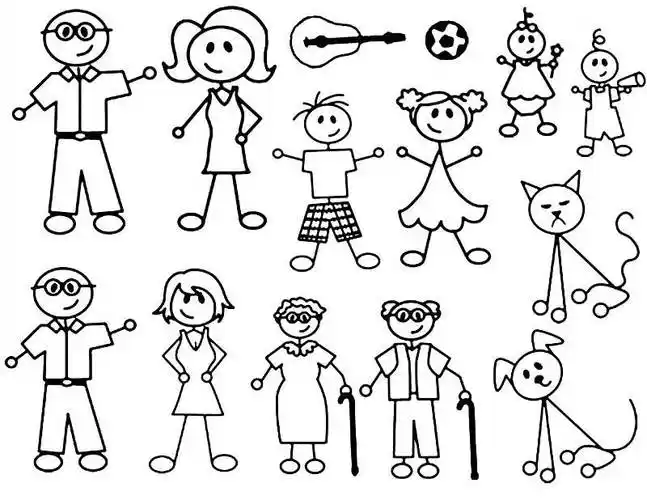 我的家人简笔画我的家人简笔画图片大全