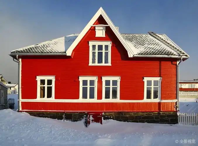 红色_挪威_房子_外部_脸_红房_北方_图片大全—全景创意图库(quanjing