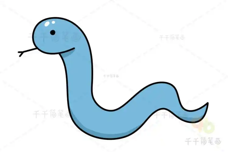 蛇简笔画简单好画蛇简笔画蛇简笔画图片画法蛇的简笔画如何画毒蛇怎么