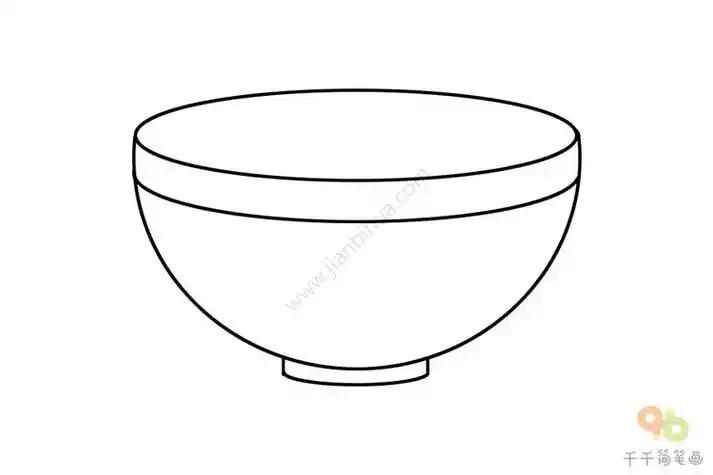 大碗的简笔画