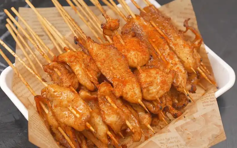 【炸里脊串】当美食up怀念校园生活的时候,必须先是校门口的路边摊