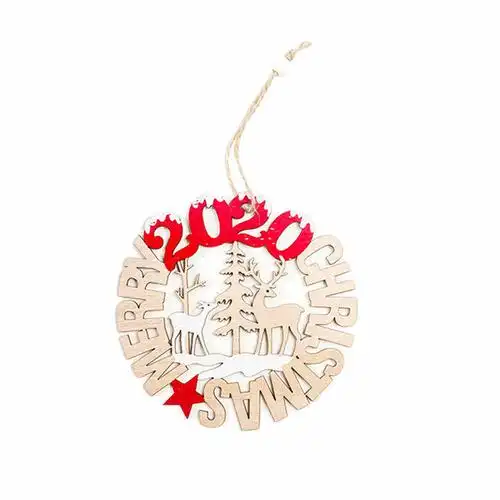 2020 merry christmas wooden plaque xmas letter hollow plaque