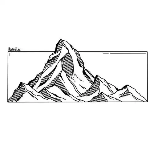 雪山的简笔画 红军爬雪山的简笔画