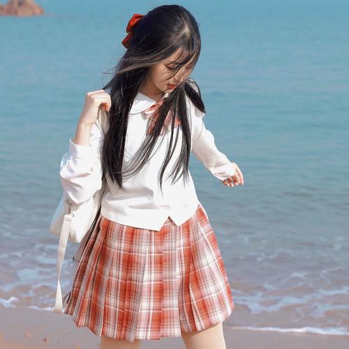 现货青木野jk城南旧事jk制服裙格裙原创正版百褶短裙现货