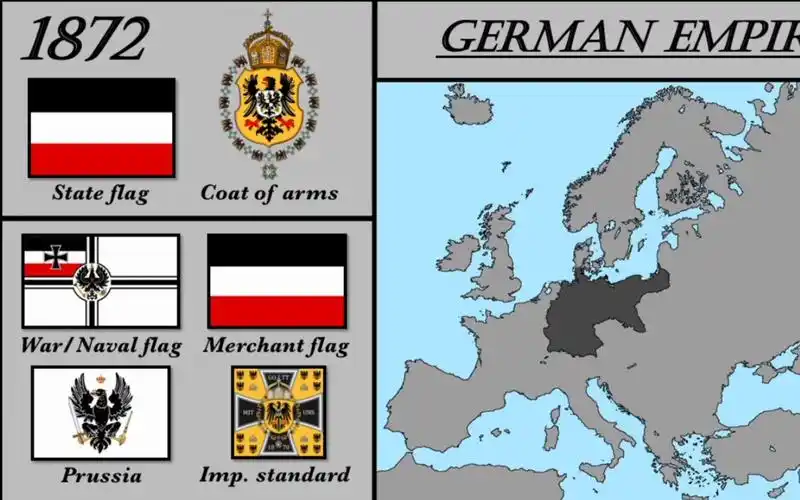 普鲁士德意志历史疆域变化及旗帜