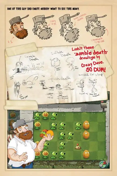 植物大战僵尸废稿原画集2
