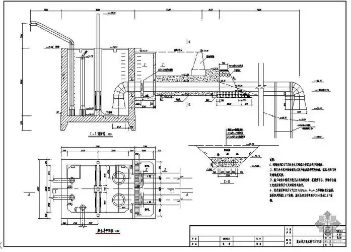 [节点详图]浙江某江边取水项目集水井施工图
