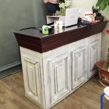 您可以在下面的板块中挑选喜欢的宝贝 复古收银台简约做旧柜台吧台