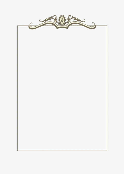 简洁欧式花纹边框素材 - 当图网