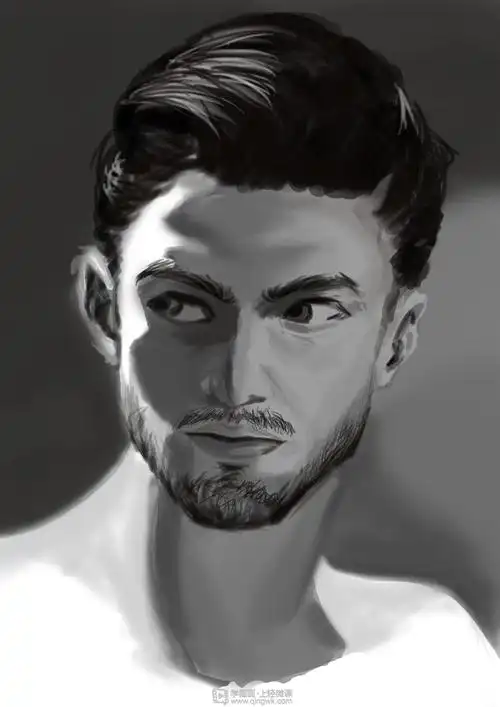 日系厚涂男照片临摹方法下