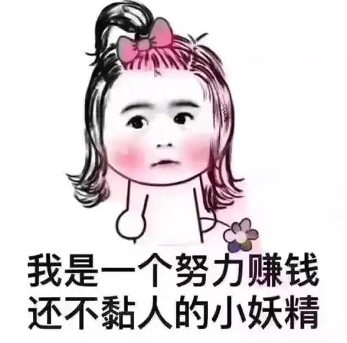 我是一个努力赚钱还不粘人的小妖精