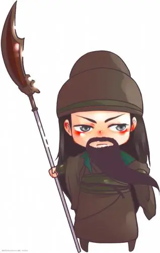 关羽q版卡通人物设计元素