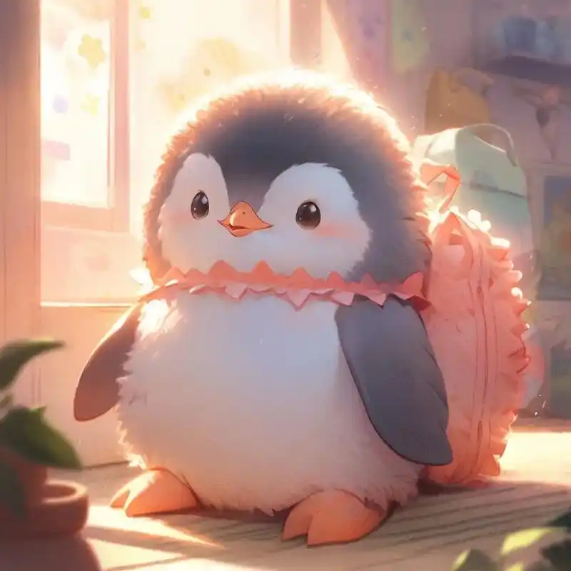 企鹅宝宝好治愈 好可爱.#氛围感拉满的头像 #治愈系 #好图 - 抖音