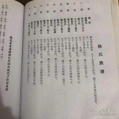 杨氏族谱四知堂