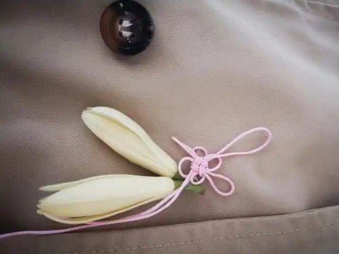 白玉兰花串不用铁丝也能美美当吊饰